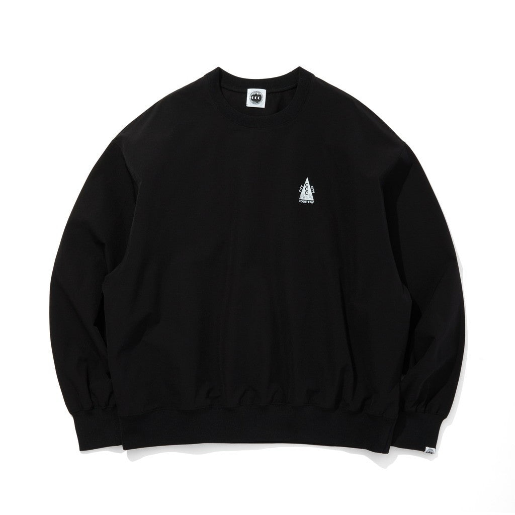 STRETCH CREWNECK  #BLACK [CCC-253C004]