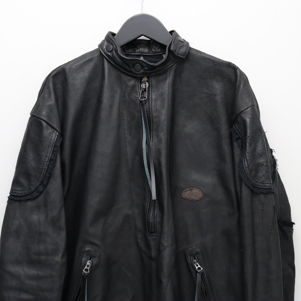 Rustic Edged Easy Rider's (VEGETABLE TANNING PIG LEATHER) #BLACK [M-P1-LW3]