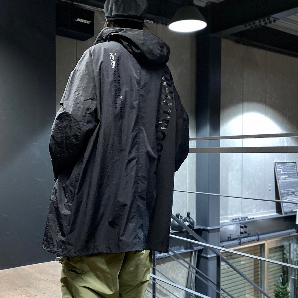 HOODED BIG COAT #BLACK [FW23-JK12]