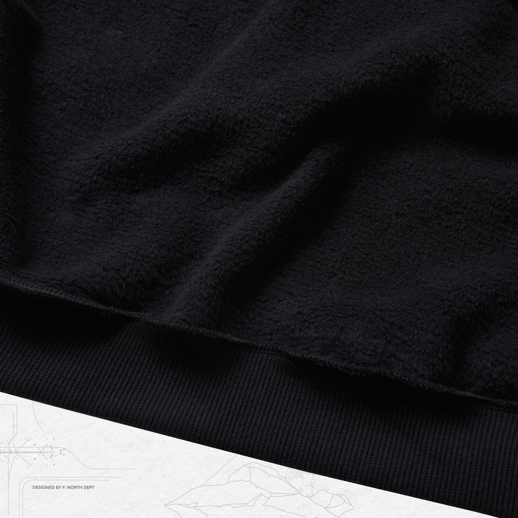 G7-H3 "Mantle" Double-Layer Hoodie #BLACK [GOOPI-23AW-JAN-03]
