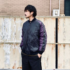 REVERSIBLE 「SKAJAN」 DOWN JACKET #BK×OFF / BK×D.PURPLE [TAION-JK04JS-N1]