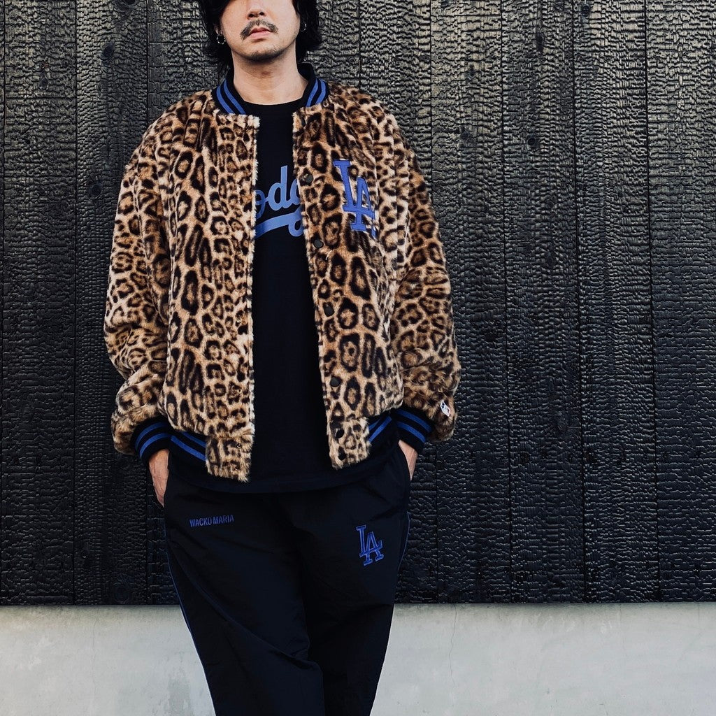 MLB | LA | REVERSIBLE VARSITY JACKET ( TYPE-2 ) #BLACK-BEIGE [MLB-WM-BL02]