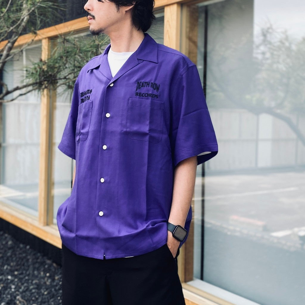 DEATH ROW RECORDS | 50'S SHIRT S/S #PURPLE [DEATHROW-WM-OC01]