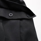 TWISTPOLYESTER WIDE SHORTS #BLACK [FST15261U0002]