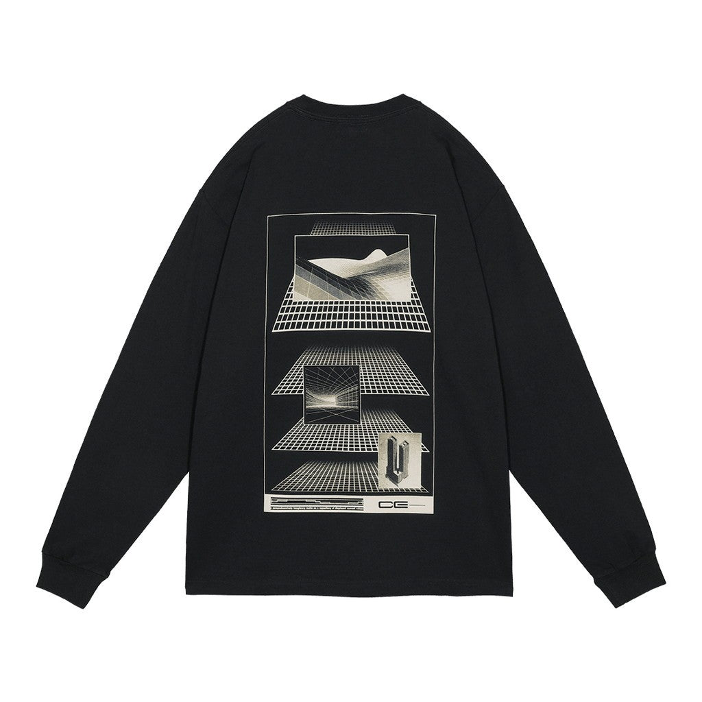 AS DARK PLAN LONG SLEEVE T #BLACK [CES27LT01]