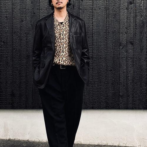 LEATHER JACKET ( TYPE-2 ) #BLACK [26FW-WMO-JK02]