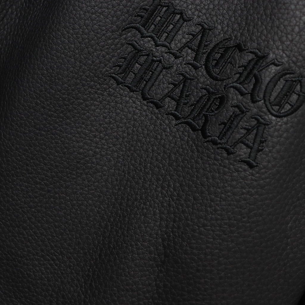 LEATHER VARSITY JACKET ( TYPE-2 ) #BLACK [26SSE-WMO-BL02]