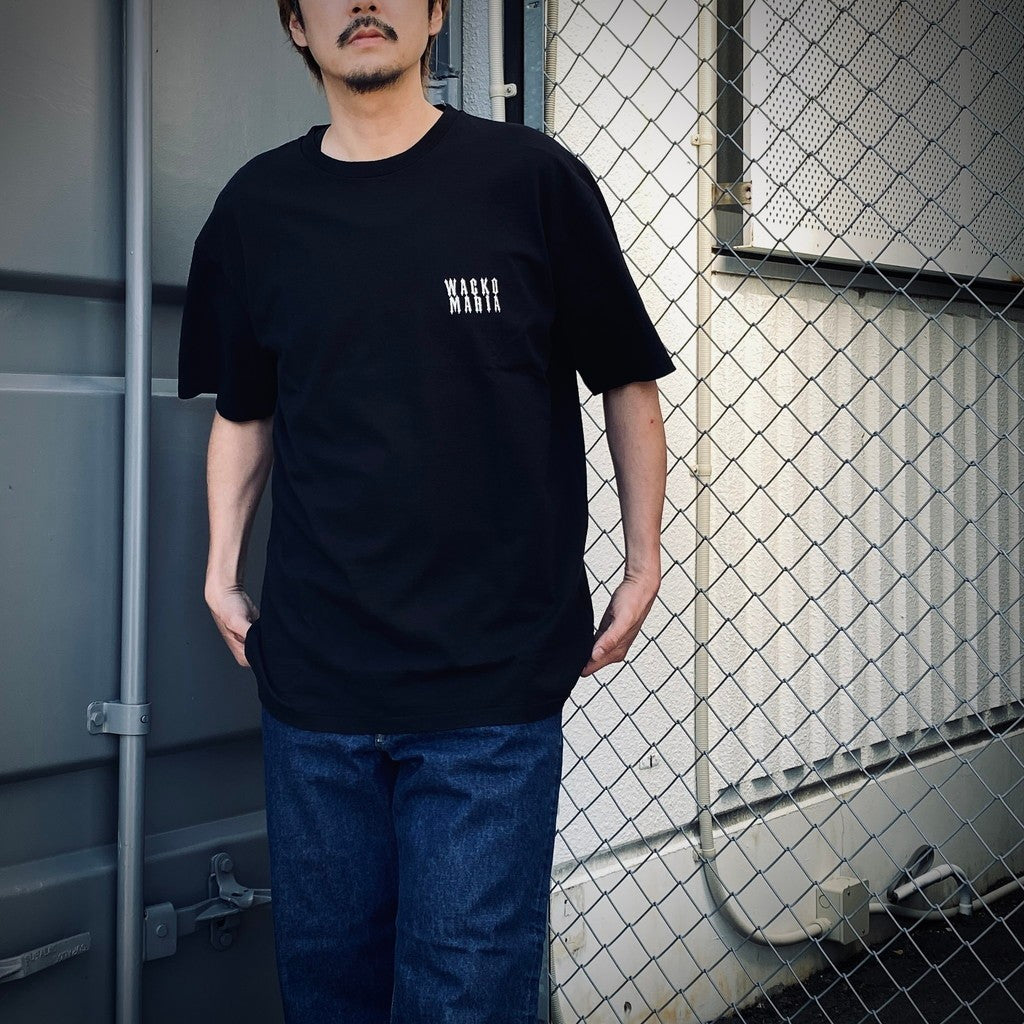 WASHED HEAVY WEIGHT CREW NECK T-SHIRT (TYPE-3) #BLACK [25SS-WMT-WT03]