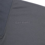 PE JERSEY SHORT SLEEVE HALF ZIP #CHARCOAL [CES29CS21]