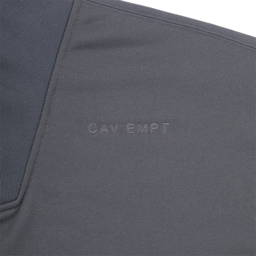 PE JERSEY SHORT SLEEVE HALF ZIP #CHARCOAL [CES29CS21]