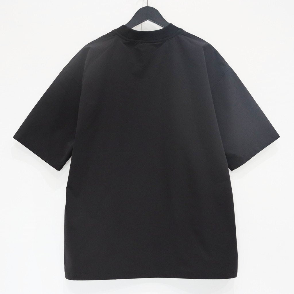 TECH MOCK NECK S/S TEE #BLACK [BE-63025]