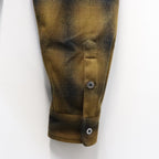 PENDLETON | WOOL OMBRE CHECK OPEN COLLAR SHIRT L/S ( TYPE-2 ) #LT-BROWN [26FW-WMS-PE02]