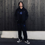 MLB | LA | HEAVY WEIGHT PULLOVER HOODED SWEAT SHIRT ( TYPE-2 ) #BLACK [MLB-WM-SS02]