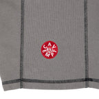 CREW NECK DBL KNIT SHORT SLEEVE #CHARCOAL [CES27CS16]