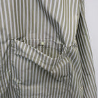 TECH REGULAR COLLAR SHIRT L/S STRIPE #LT.BROWN [BE-83026W]