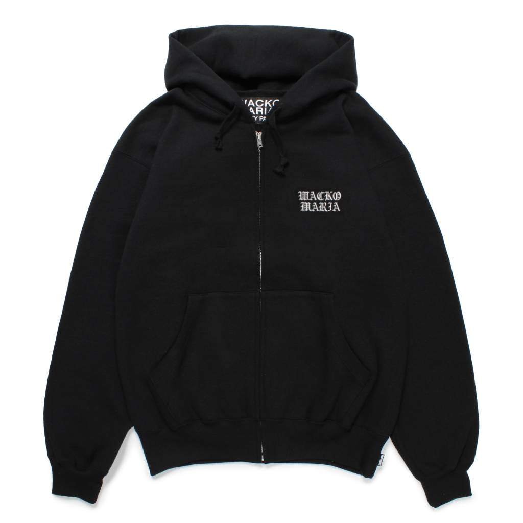 HEAVY WEIGHT FULL ZIP HOODED SWEAT SHIRT (TYPE-4) #BLACK [25SS-WMC-SS08]