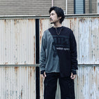 Bootleg Layered Crew Sweat (A MAN'S SHADOW) #AGED BLACK [M-P2-BG3]