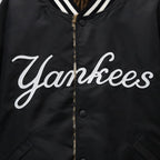 MLB | NY | REVERSIBLE VARSITY JACKET ( TYPE-1 ) #BLACK-BEIGE [MLB-WM-BL01]