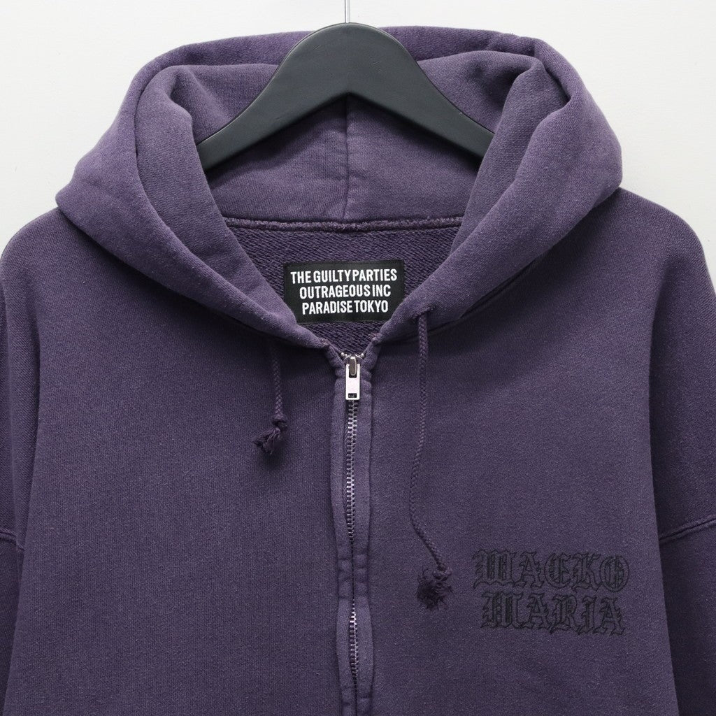 WASHED MIDDLE WEIGHT PULLOVER HOODED SWEAT SHIRT #PURPLE [26SS-WMC-SS05]