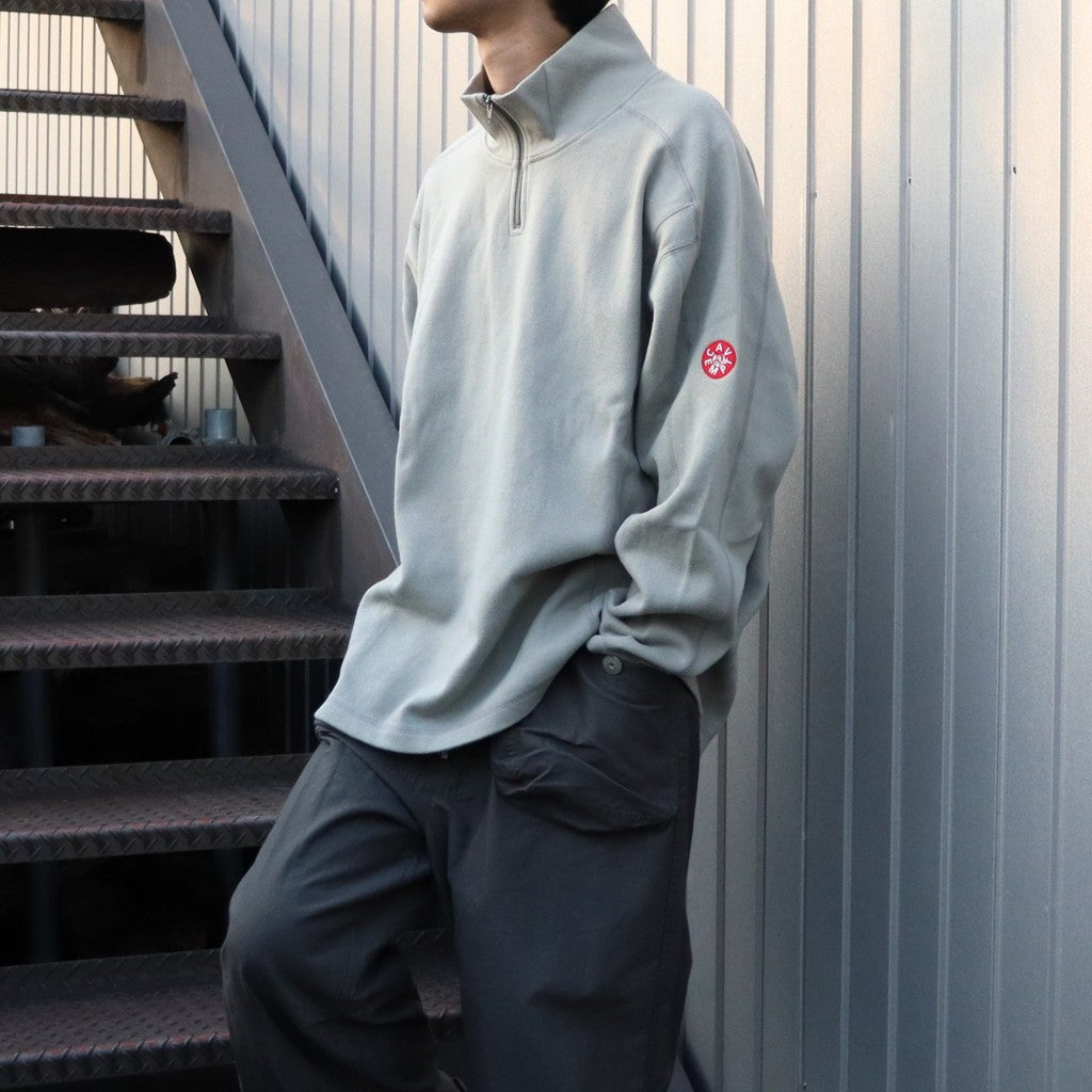 DBL KNIT HALF ZIP LONG SLEEVE #KHAKI [CES28CS16] – cocorozashi