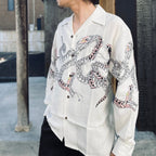 夏威夷長袖襯衫（4 型）#白色 [25FW-WMS-HI04]