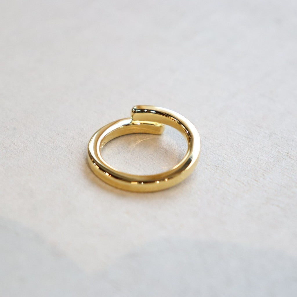 Square Ring -Thin- -Gold- #GOLD [XOR088G]