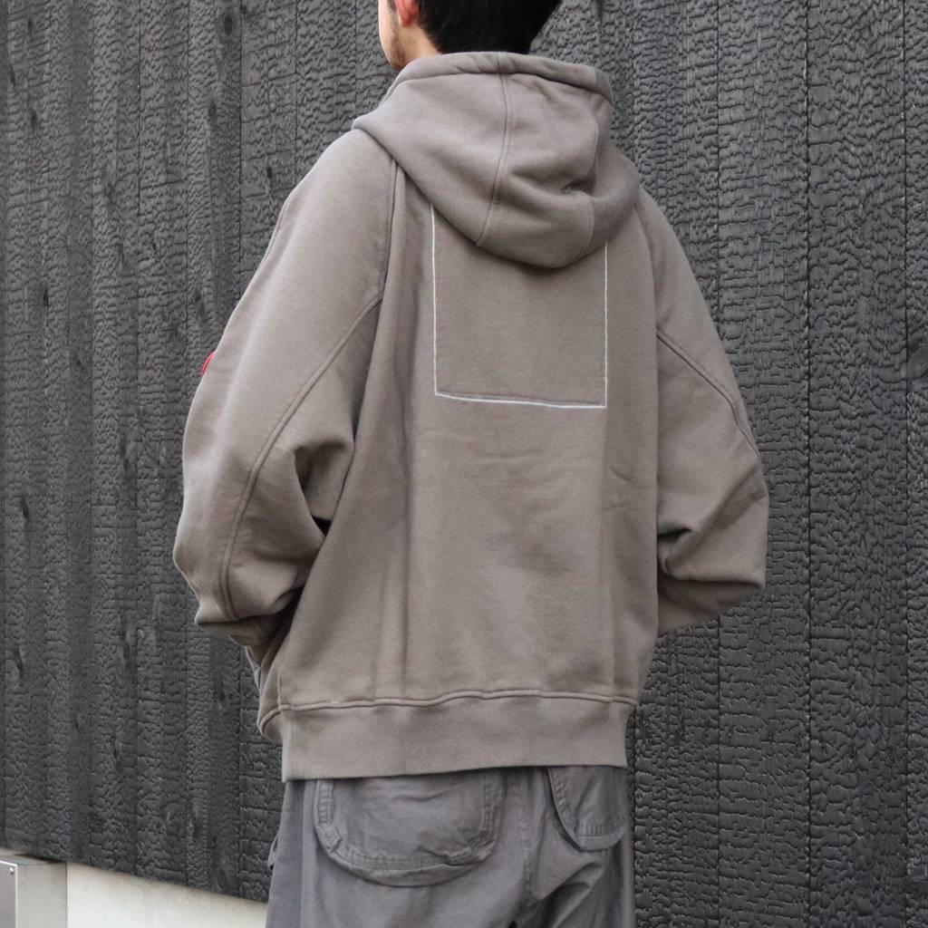 SOLID BIG HEAVY HOODY #KHAKI [CES29CS07]
