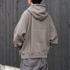 SOLID BIG HEAVY HOODY #KHAKI [CES29CS07]