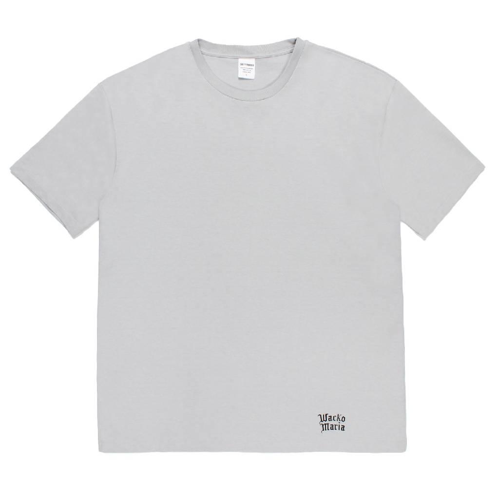 WASHED HEAVY WEIGHT CREW NECK T-SHIRT ( TYPE-1 ) #GRAY [26SS-WMT-WT02]
