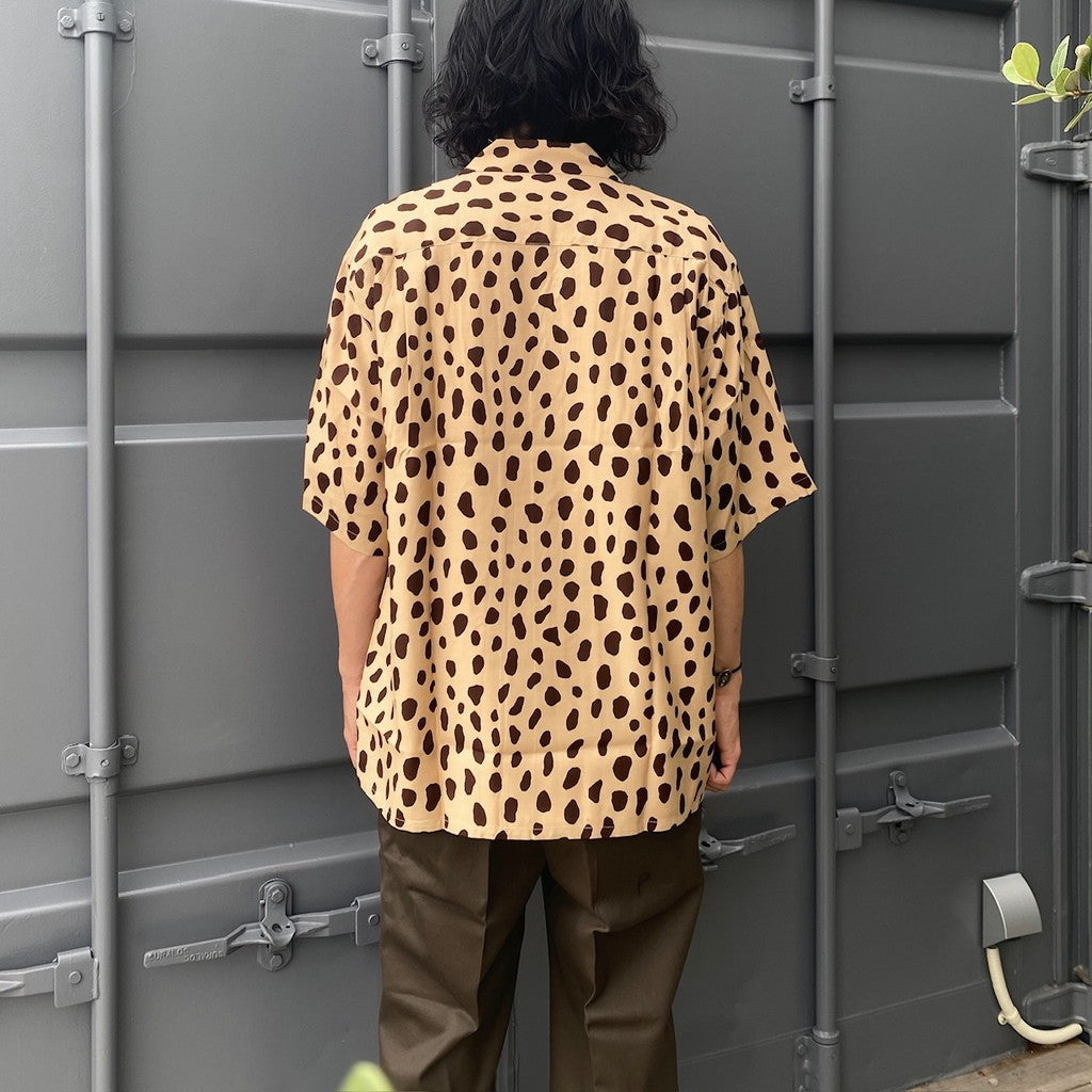 夏威夷襯衫 S/S - 款式 2 - #米色-棕色 [24SS-WMS-HI02]