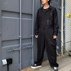 大麻連身褲 #黑色 [24SS-B04]