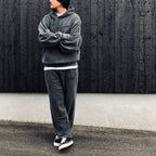 WASHED MIDDLE WEIGHT SWEAT PANTS #GRAY [26FWE-WMC-SP01]