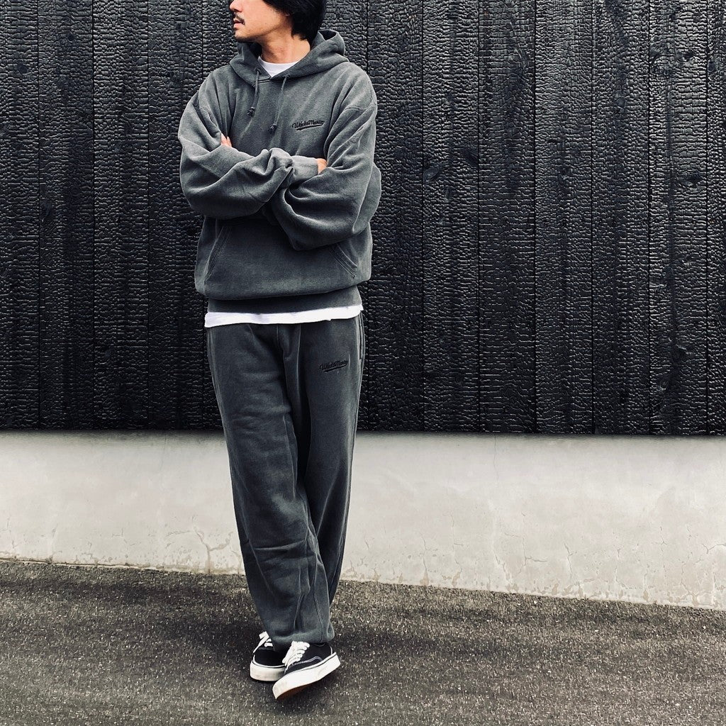 WASHED MIDDLE WEIGHT SWEAT PANTS #GRAY [26FWE-WMC-SP01]