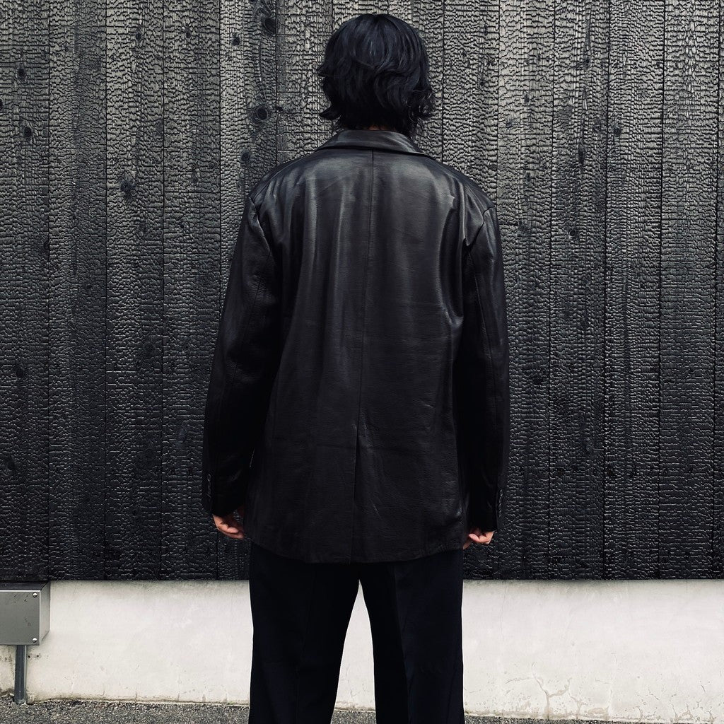 LEATHER JACKET ( TYPE-2 ) #BLACK [26FW-WMO-JK02]