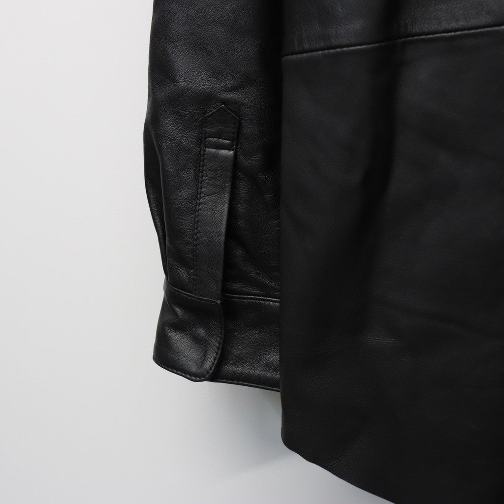 LEATHER SHIRT #GOAT SKIN SUEDE LEATHER [sn25f002]
