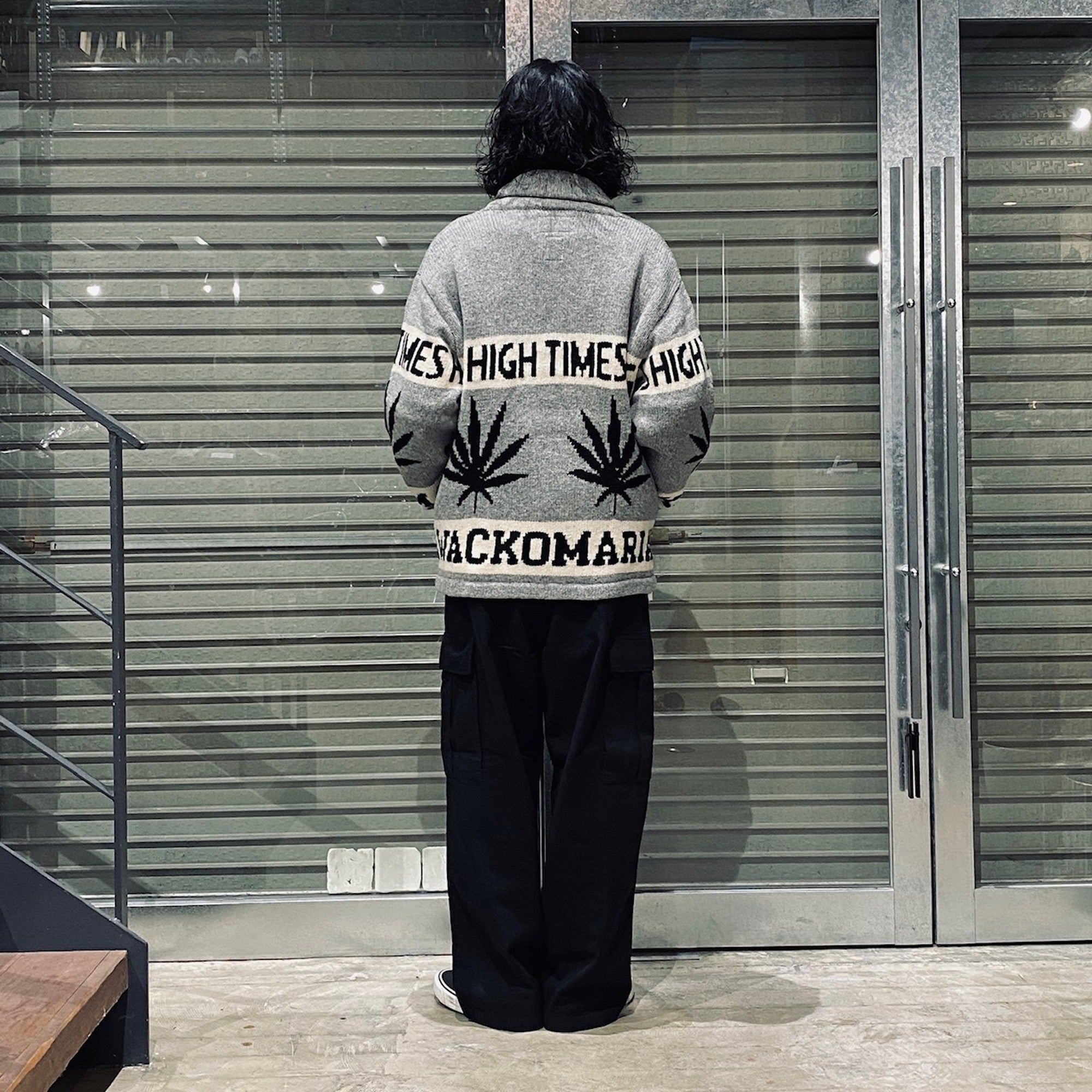 HIGHTIMES | COWICHAN SWEATER #GRAY [HIGHTIMES-WM-KN04]