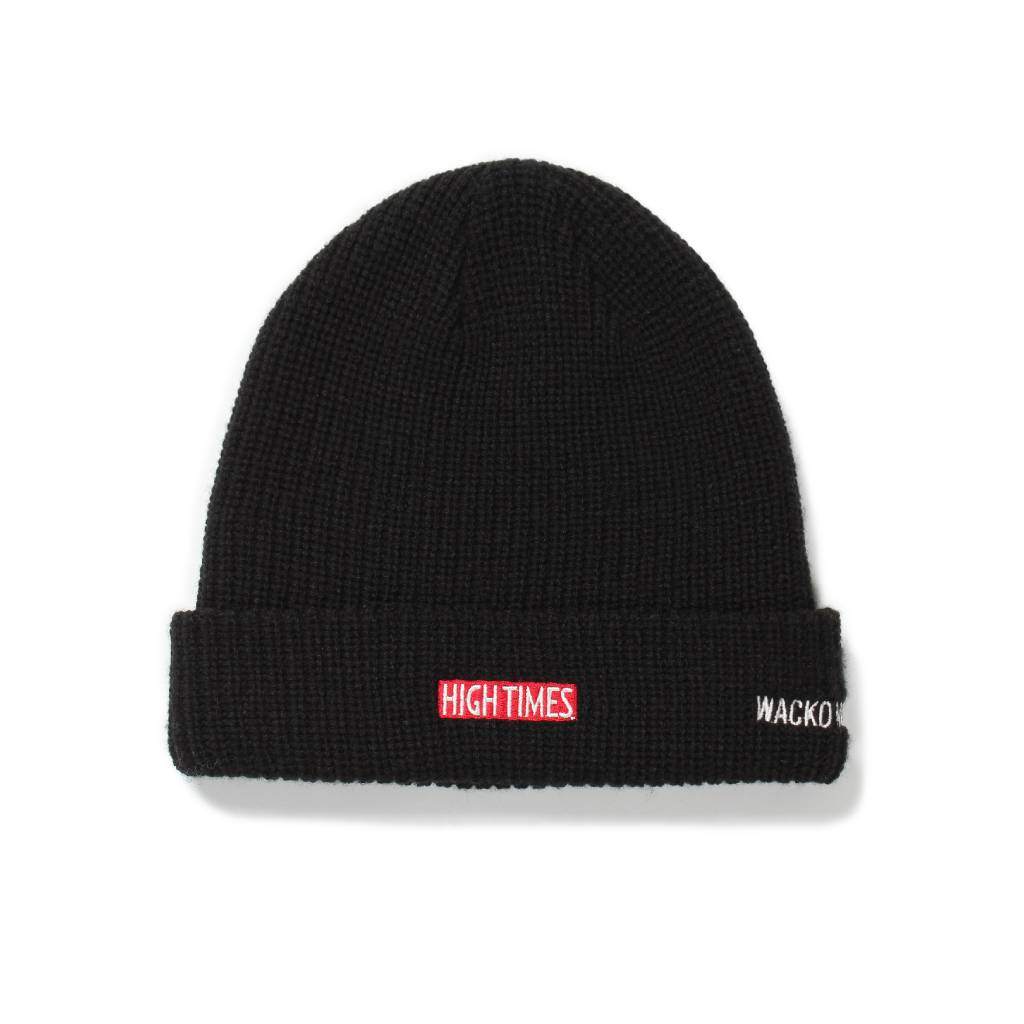 HIGHTIMES | KNIT WATCH CAP #BLACK [HIGHTIMES-WM-CP04]