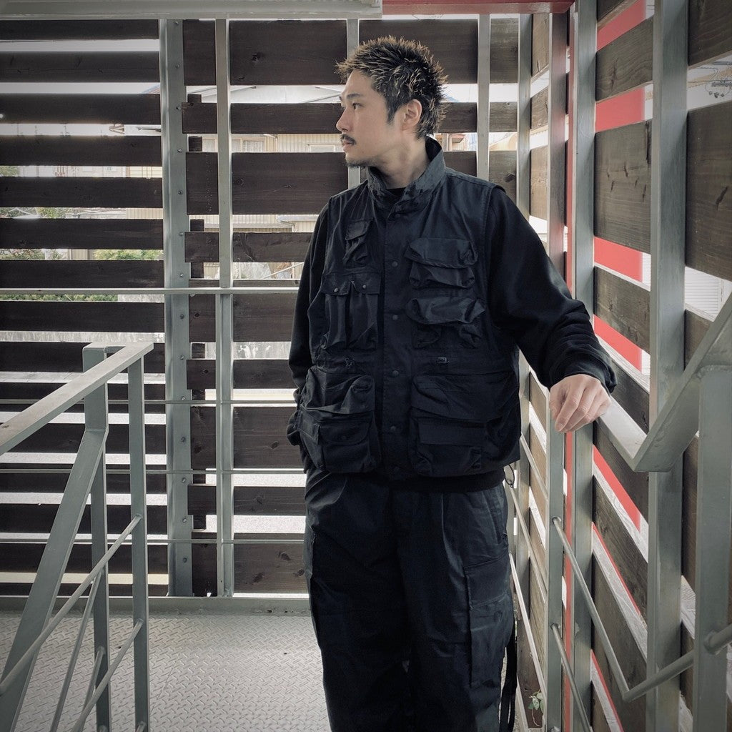 SOLOTEX PIGMENT DYE FEATURE VEST #Black [FPU10251U0001]