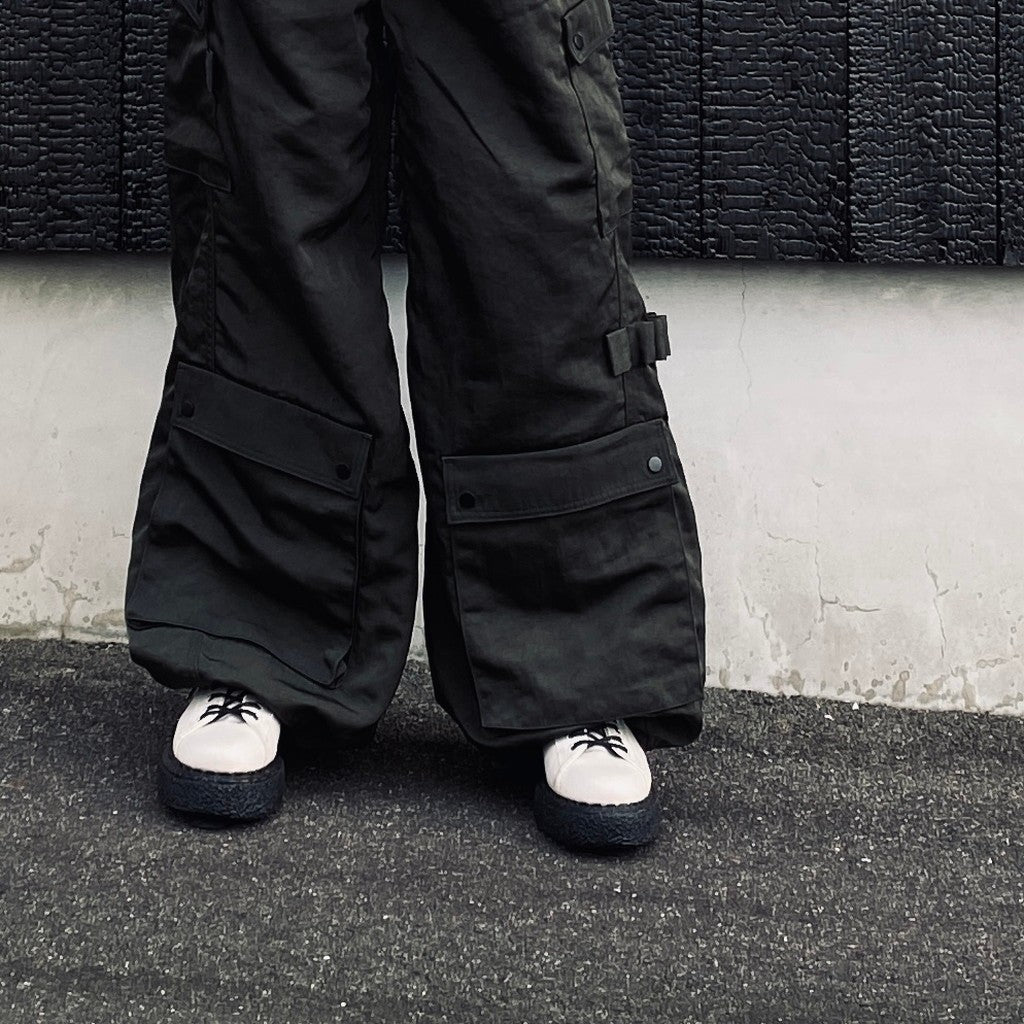 Twist Nylon Cargo Pants (HEAVY NYLON TWILL) #OLIVE [M-P4-PT10]