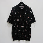 DIAMOND KNIT POLO SHIRT #BLACK [25SS-WMK-KN21]