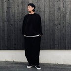 VELOUR BALLOON PANTS #Black [FW26-B01]