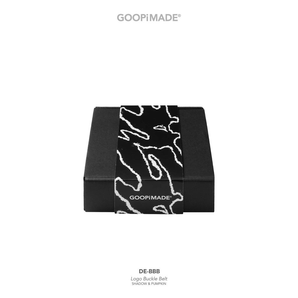 DE-BBB Logo Buckle Belt #Shadow & Pumpkin [GOOPI-26SS-MAY-02]