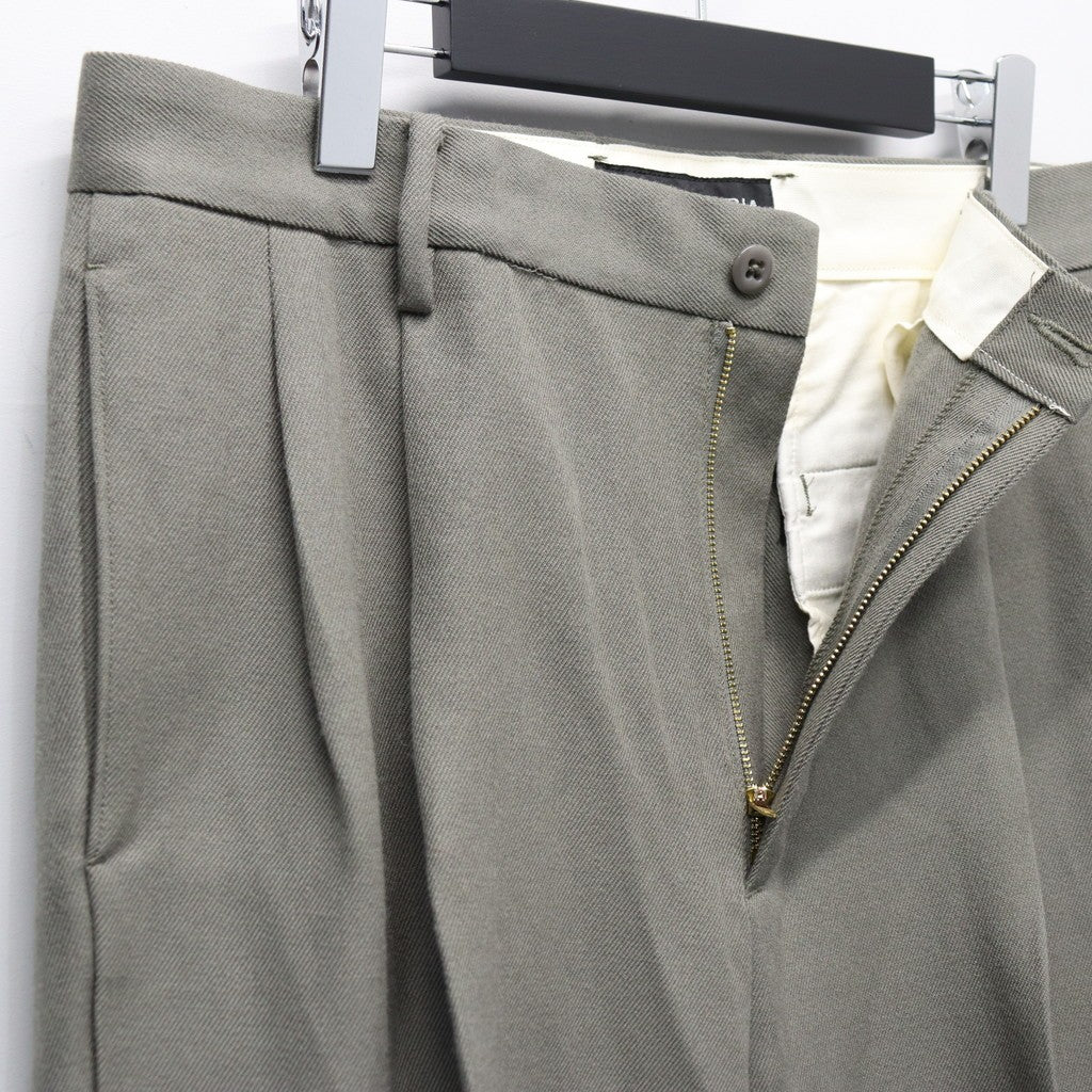 DOUBLE PLEATED CHINO TROUSERS ( TYPE-2 ) #GRAY [25FW-WMP-PT02