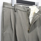 DOUBLE PLEATED CHINO TROUSERS ( TYPE-2 ) #GRAY [25FW-WMP-PT02]