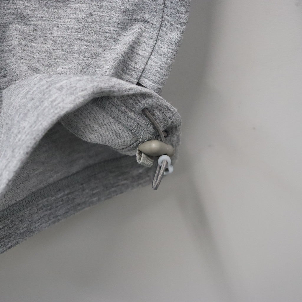 TECH DRAWSTRING TEE S/S #HEATHER GRAY [BE-32026W]