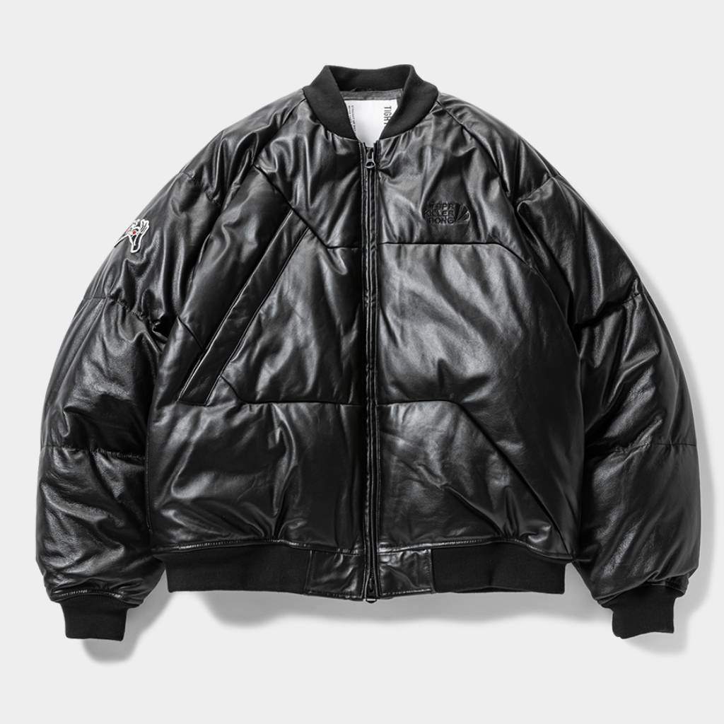 TBKB | LEATHER MA-1 DOWN JKT #BLACK [FW24-TBKB01]