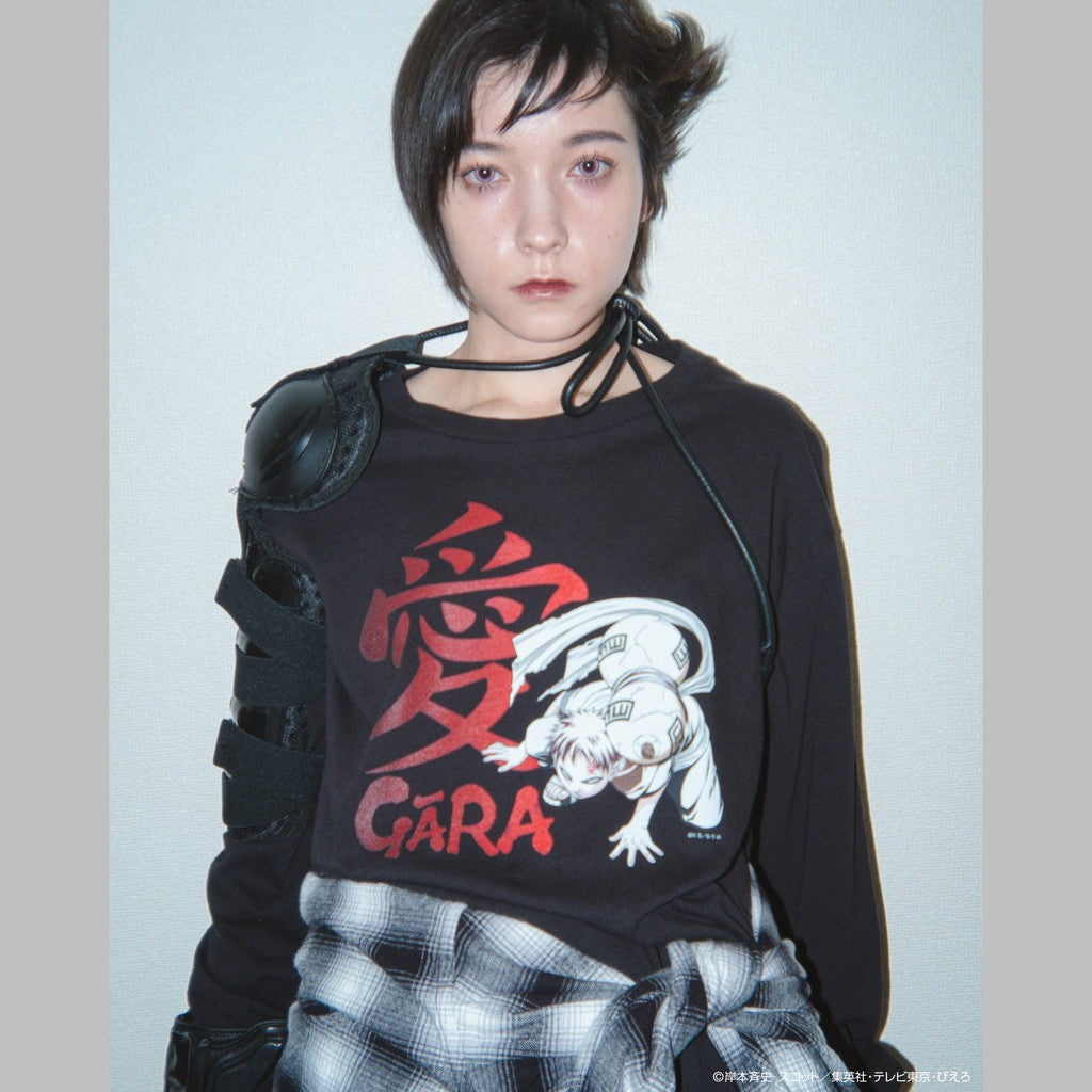 NARUTO | 「GARA」 L/S TEE #BLACK [25SS-FSxNARUTO-02 / FS1699