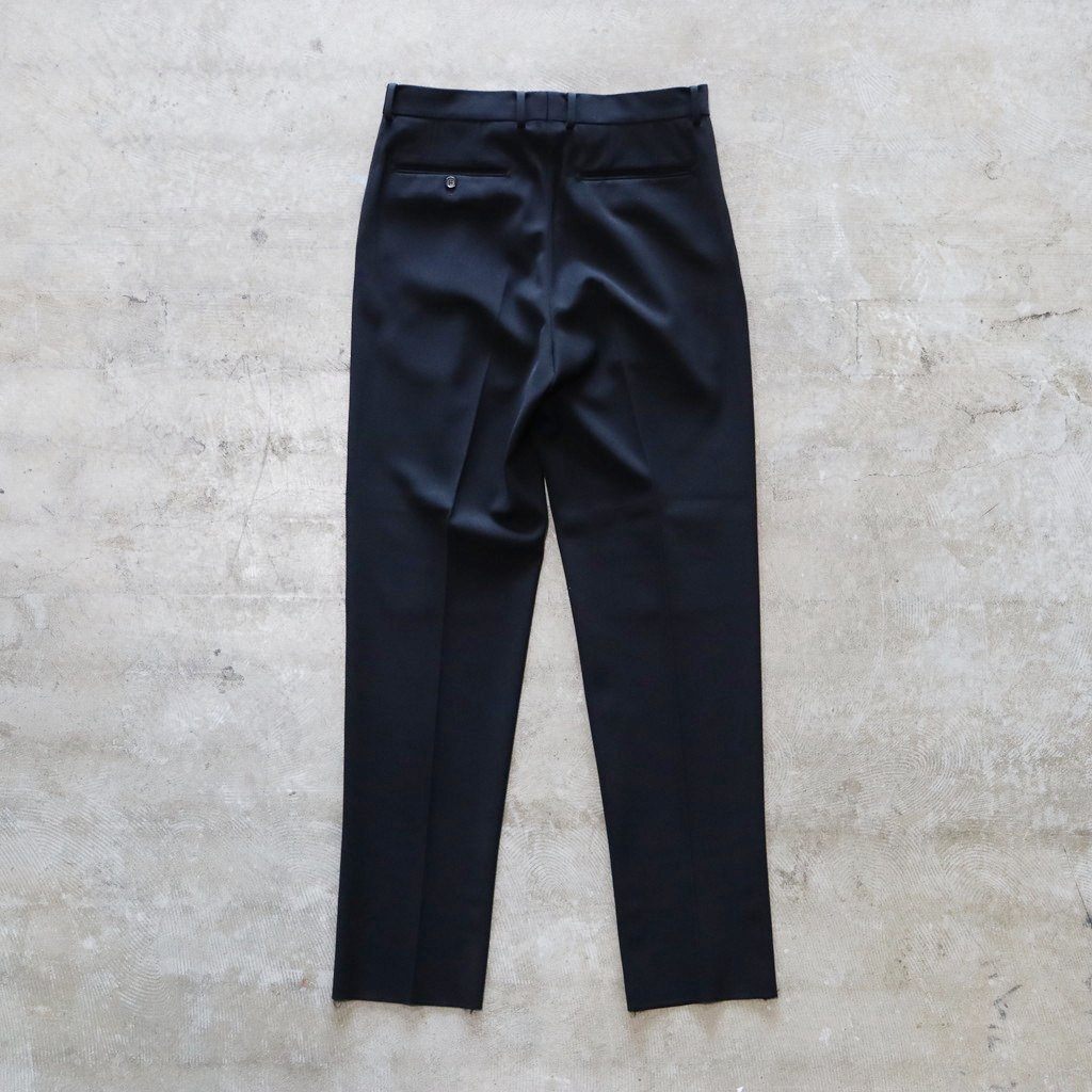 PLEATED TROUSERS #BLACK [24FWE-WMP-TR01]