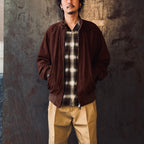 BARACUTA | G9 SUEDE LEATHER HARRINGTON JACKET #BROWN [25FW-WMO-BC01]