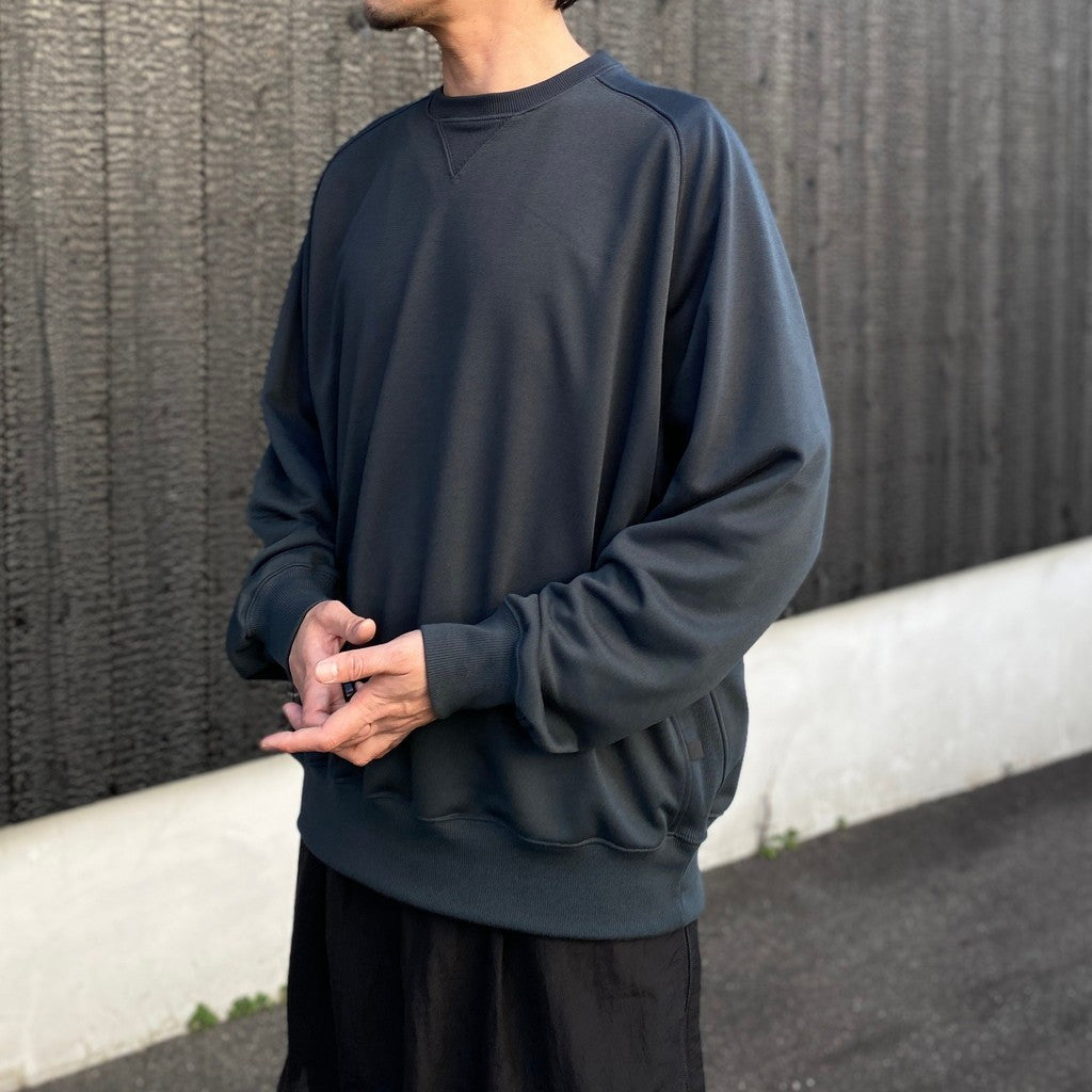 TECH SWEAT CREW FREEDOM SLEEVE #INK BLACK [BE-50026] - cocorozashi